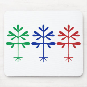Mousepad met Triple Sapling Graphic Muismat