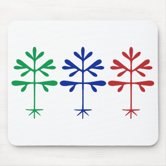 Mousepad met Triple Sapling Graphic Muismat (Voorkant)