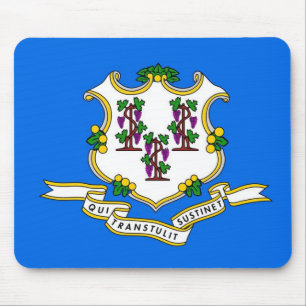 Mousepad met vlag van Connecticut - Verenigde Stat Muismat