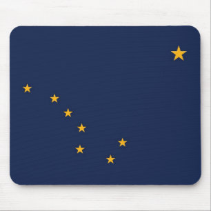 Mousepad met Vlag van de staat Alaska - USA Muismat