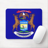 Mousepad met Vlag van Michigan State - Verenigde S Muismat (Met muis)