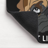 Mousepad moet luiers/bull dog papaver muismat (Hoek)