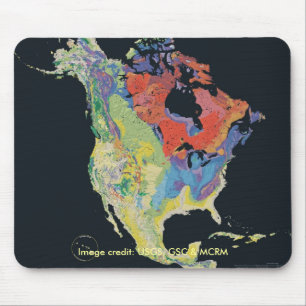 Mousepad / Noord-Amerikaans continent Muismat