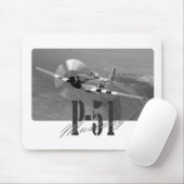 Mousepad P-51 Mustang Muismat (Met muis)