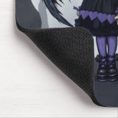 Mousepad "Paarse papieren harten" Muismat (Hoek)