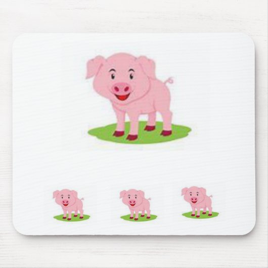 Mousepad Pig Muismat (Voorkant)