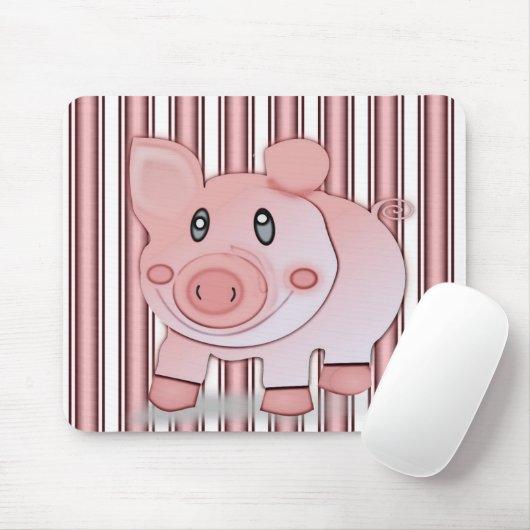Mousepad Pig Muismat (Met muis)