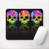 Mousepad - POP ART SKULLS Muismat (Met muis)