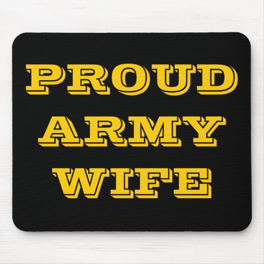 Mousepad Proud Army Wife Muismat (Voorkant)