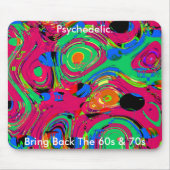 Mousepad Psychedelic brengt de jaren ’60 en ’70 te Muismat (Voorkant)