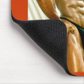 Mousepad, QFLAG, rode grens Muismat (Hoek)