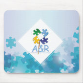 Mousepad Quebra Cabeça Azul Muismat (Voorkant)