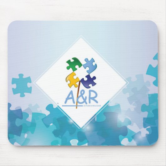 Mousepad Quebra Cabeça Azul Muismat (Voorkant)