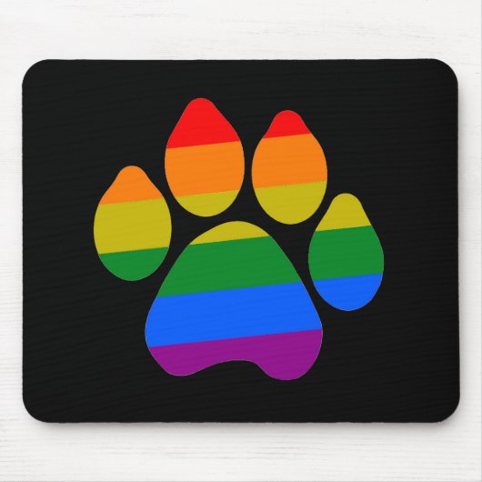 Mousepad Rainbow Paws Muismat (Voorkant)