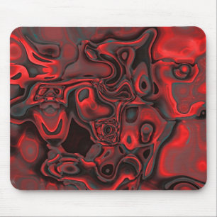 Mousepad Rood Dominant Edelsteen Patroon Muismat