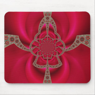 Mousepad Roze Rood Abstract Patroon Muismat