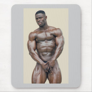 Mousepad, Sam Addo, bodybuilder S39B Muismat
