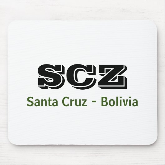 Mousepad SCZ Santa Cruz Bolivia Muismat (Voorkant)
