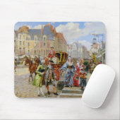 Mousepad, straat in Parijs Muismat (Met muis)