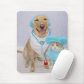 Mousepad van de dierenarts muismat (Met muis)