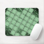 MousePad verde oliva com quadros "faltando" Muismat (Met muis)