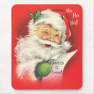 Mousepad, Vintage kerstkerstkerstkerstkerstman Muismat
