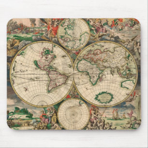 Mousepad Wereldkaart 1689 Muismat
