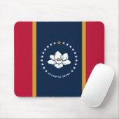 Mousepad with Flag of Mississippi State, USA Muismat (Met muis)