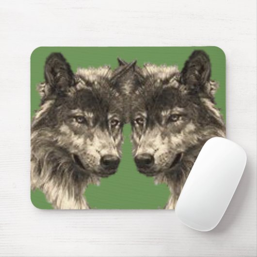 Mousepad Wolf Muismat (Met muis)