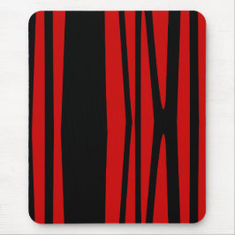 Mousepad, zwart, rood, abstract muismat