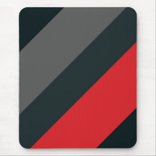 Mousepad, zwart, rood, grijs, abstract muismat
