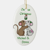 Mousey Love Kerstmis Keramisch Ornament (Rechts)