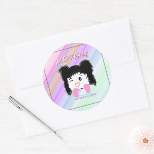 "Moushi" Cartoon Sticker (Envelop)