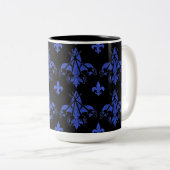 Mousquetaire épée Mug café bleu (Devant droit)