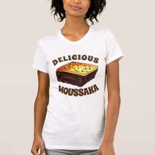 Moussaka Grieks-mediterraan voedseleiplant Aardapp T-shirt