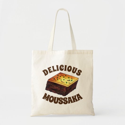Moussaka Grieks-mediterraan voedseleiplant Aardapp Tote Bag (Voorkant)