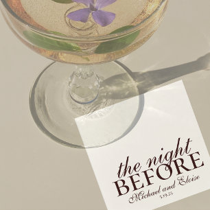 Mousse Brown de avond voor de repetitie Servet