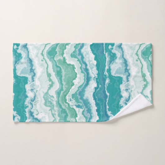 mousse de mer marbrée : (Serviette à main)