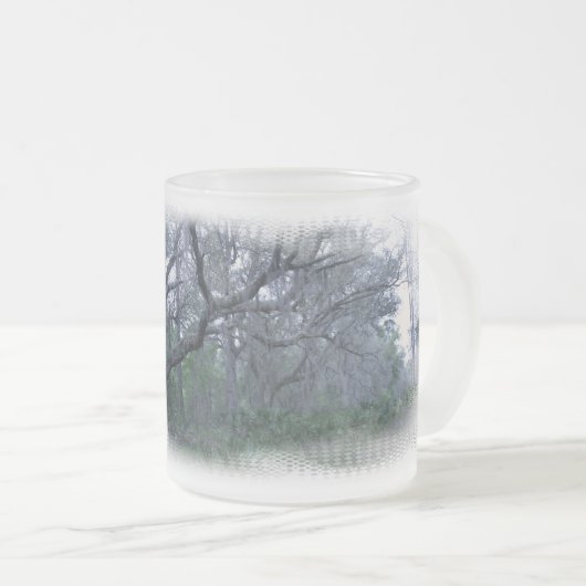 Mousse espagnole sur la tasse givrée par chênes (Devant droit)