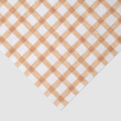 Mousseline 014 Papier tissue gingham marron clair Latte (Détail)