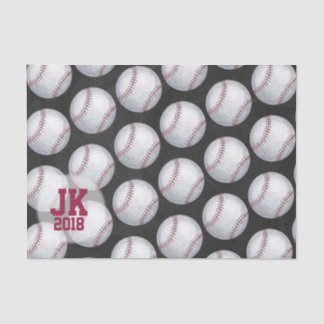 Mousseline 03of12 Motif de baseball papier