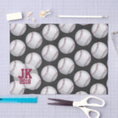 Mousseline 03of12 Motif de baseball papier (Artisanat)
