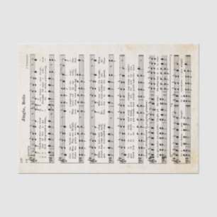 Mousseline 1850 Jingle, cloches ! Papier de tissus et découpa