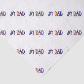 Mousseline #1 Papier cadeau de Fête des pères papa (Détail)