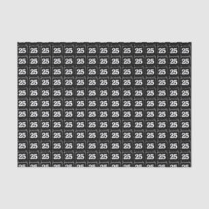 Mousseline 25 sur le papier de tissus noir