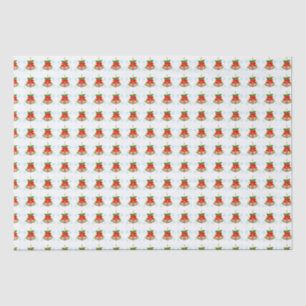 Mousseline 3 cloches dans le papier d'enveloppement de neige