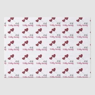 Mousseline 40e année du mariage de rubis papier mouchoir