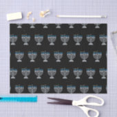 Mousseline 4e nuit de Hanoukka Parties scintillant papier (Artisanat)
