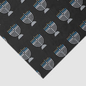 Mousseline 7e nuit de Hanoukka Parties scintillant papier (Détail)