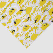 Mousseline Abeille sur papier tissu à fleurs - Arrière - plan (Détail)